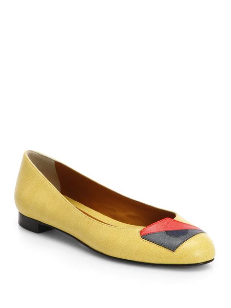 fendi monster flat shoes|Fendi flat shoes for women.